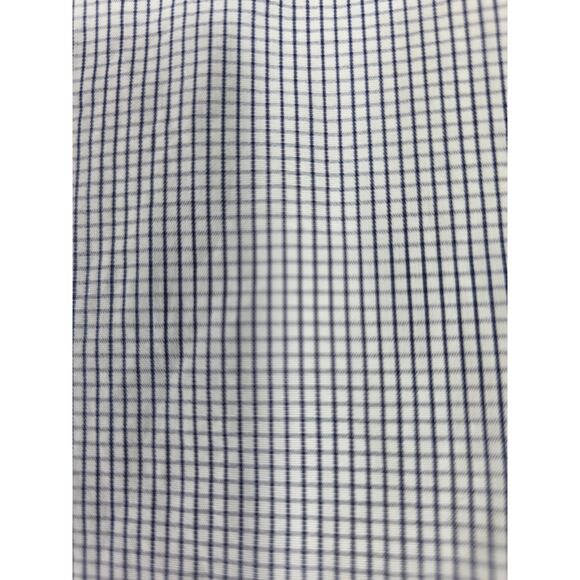 Lacoste men's button up long sleeve Blue/white checkered size 44 - Picture 5 of 7